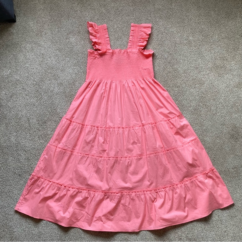 Hill House Nap Dress in Coral Pink